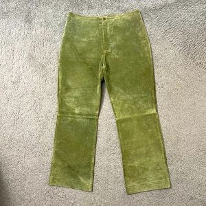 Vintage Suede Green Pants